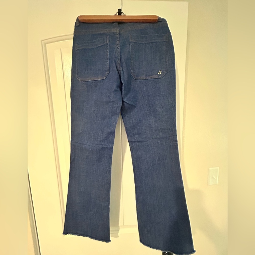 Bonpoint Blue Flare Wide Leg Jeans - Picture 11 of 11